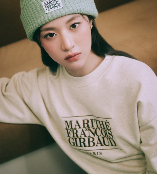 [MARITHÉ FRANÇOIS GIRBAUD] W CLASSIC LOGO CROP SWEATSHIRT (2colours)