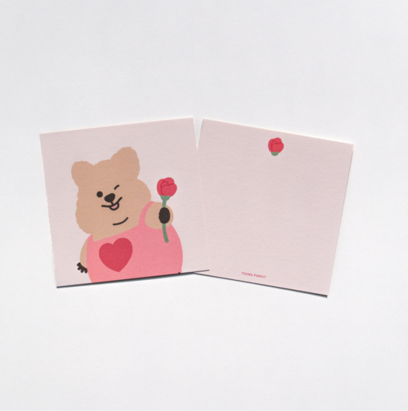 [YOUNG FOREST] Flower Quokka Postcard