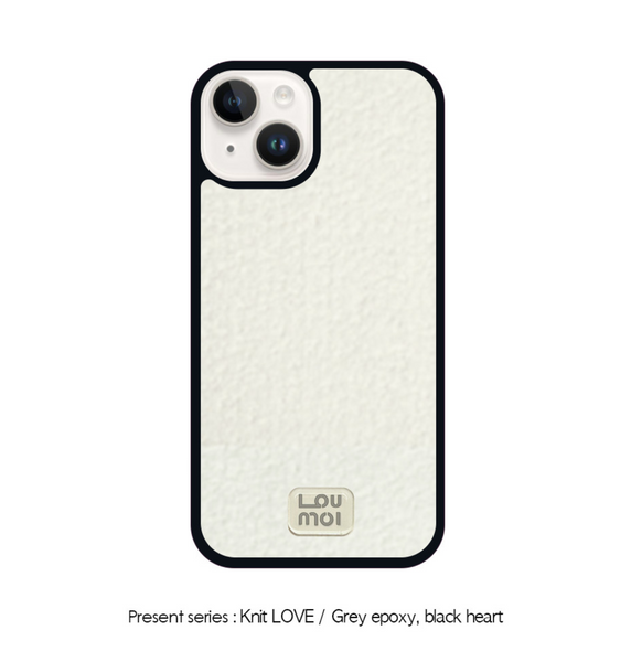 [Loumoi] Present series : WOOL LOVE / Ivory Phone Case