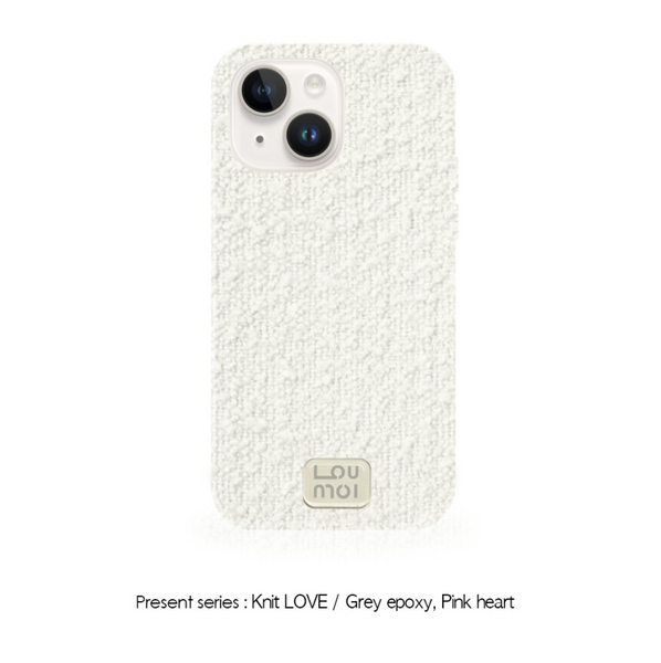 [Loumoi] Present series : WOOL LOVE / Ivory Phone Case