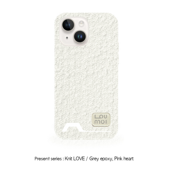 [Loumoi] Present series : WOOL LOVE / Ivory Phone Case