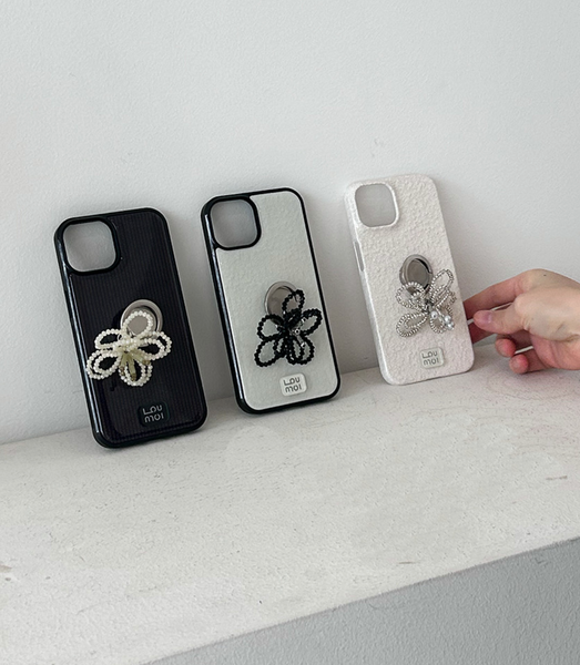 [Loumoi] Present series : WOOL LOVE / Ivory Phone Case