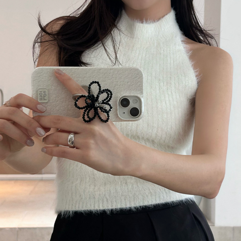 [Loumoi] Present series : WOOL LOVE / Ivory Phone Case