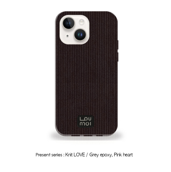 [Loumoi] Present series : WOOL LOVE / Brown Phone Case