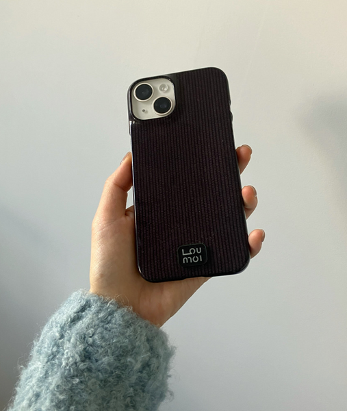 [Loumoi] Present series : WOOL LOVE / Brown Phone Case