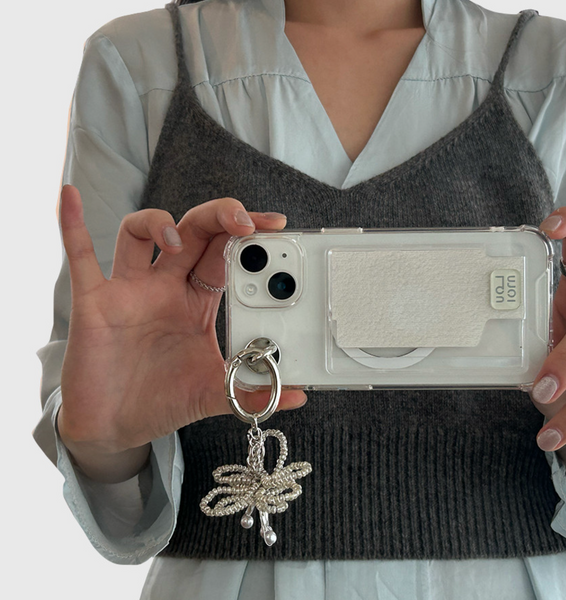 [Loumoi] Present series : WOOL LOVE / Ivory Card Case / MagSafe Phone Case