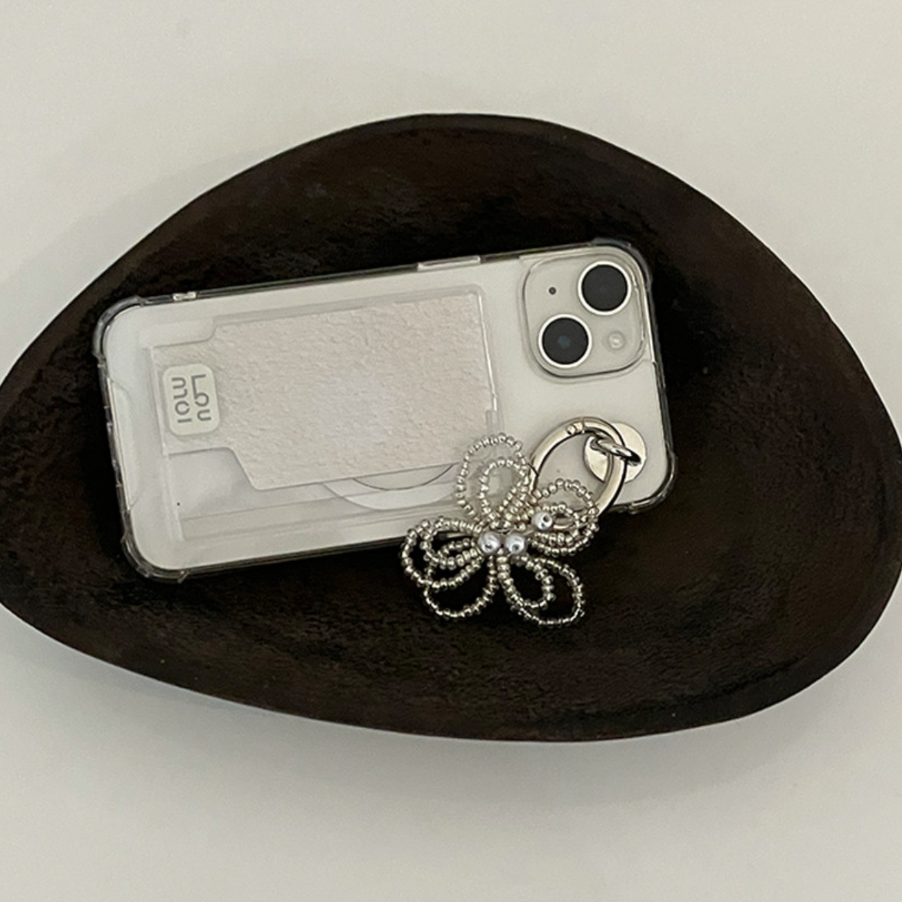 [Loumoi] Present series : WOOL LOVE / Ivory Card Case / MagSafe Phone Case