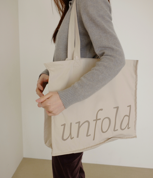 [unfold] Easy Shopper Bag (Beige)