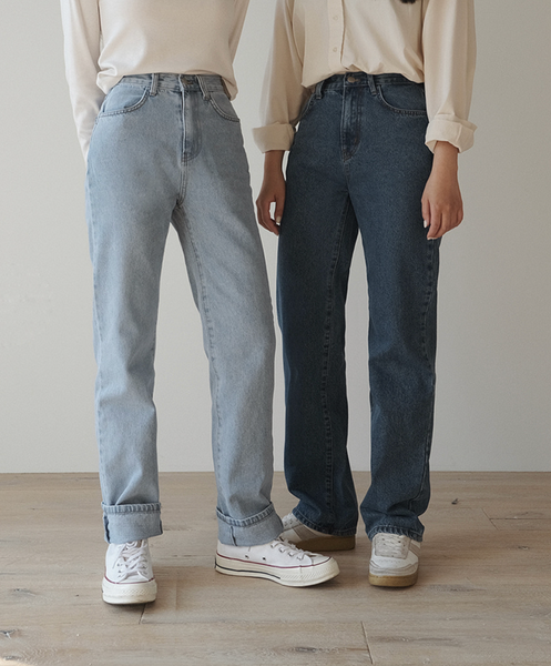 [SLOWAND] # SLOWMADE DAY Straight Denim Pants