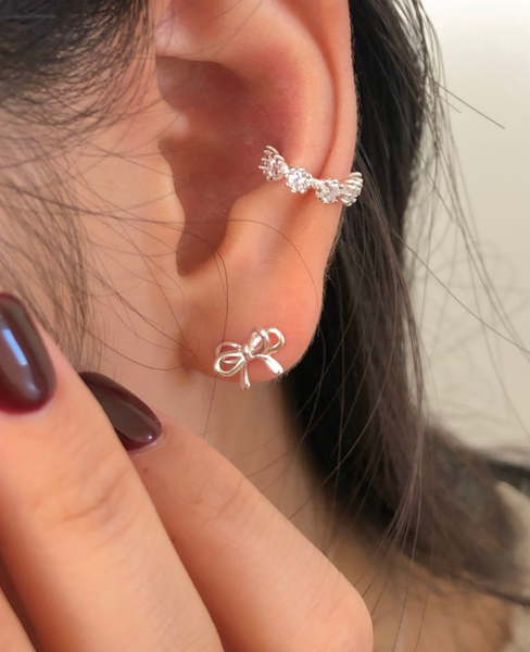 [DUNGEUREON] 925Silver Cubic Ear Cuff