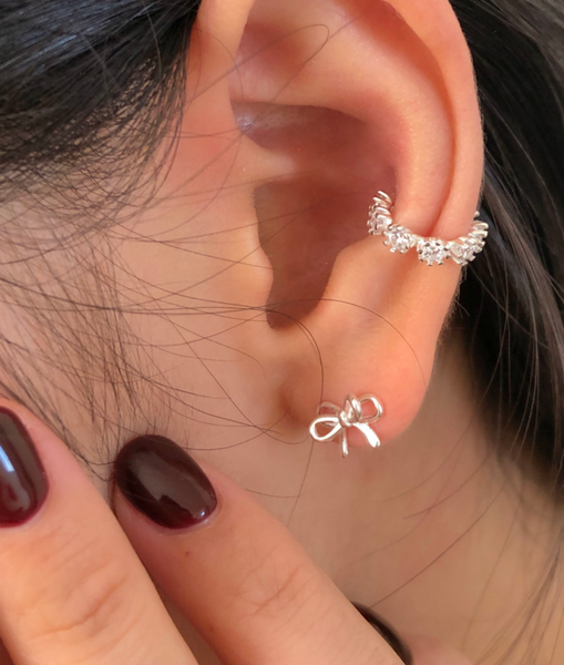 [DUNGEUREON] 925Silver Cubic Ear Cuff