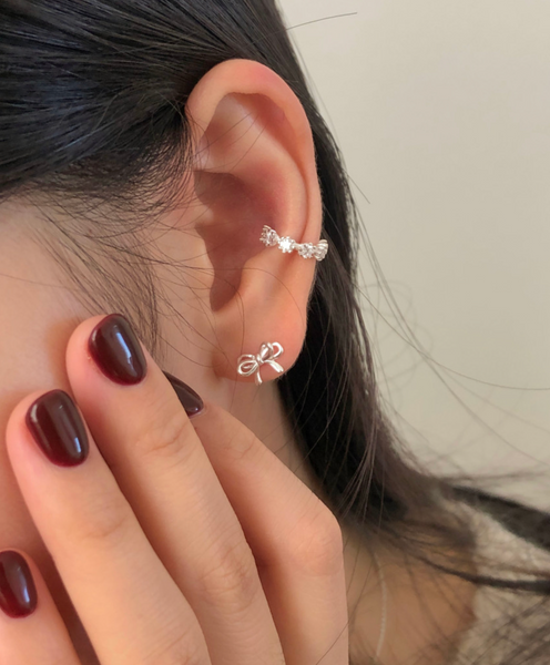 [DUNGEUREON] 925Silver Cubic Ear Cuff