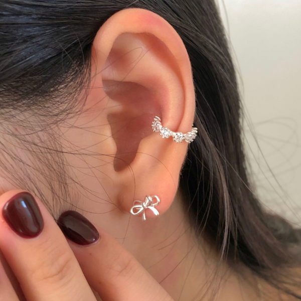 [DUNGEUREON] 925Silver Cubic Ear Cuff