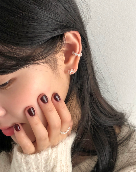 [DUNGEUREON] 925Silver Cubic Ear Cuff