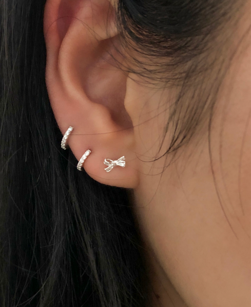 [DUNGEUREON] Moa Ribbon Silver Earrings