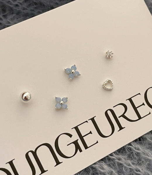 [DUNGEUREON] Flower Earrings Set