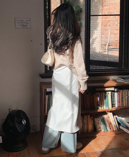 [SLOWAND] # SLOWMADE Layering Wrap Skirt