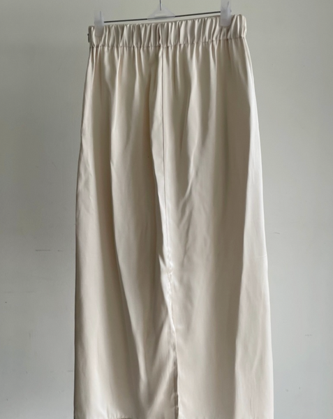 [ADELIO] Londa Satin Layered Wrap Skirt