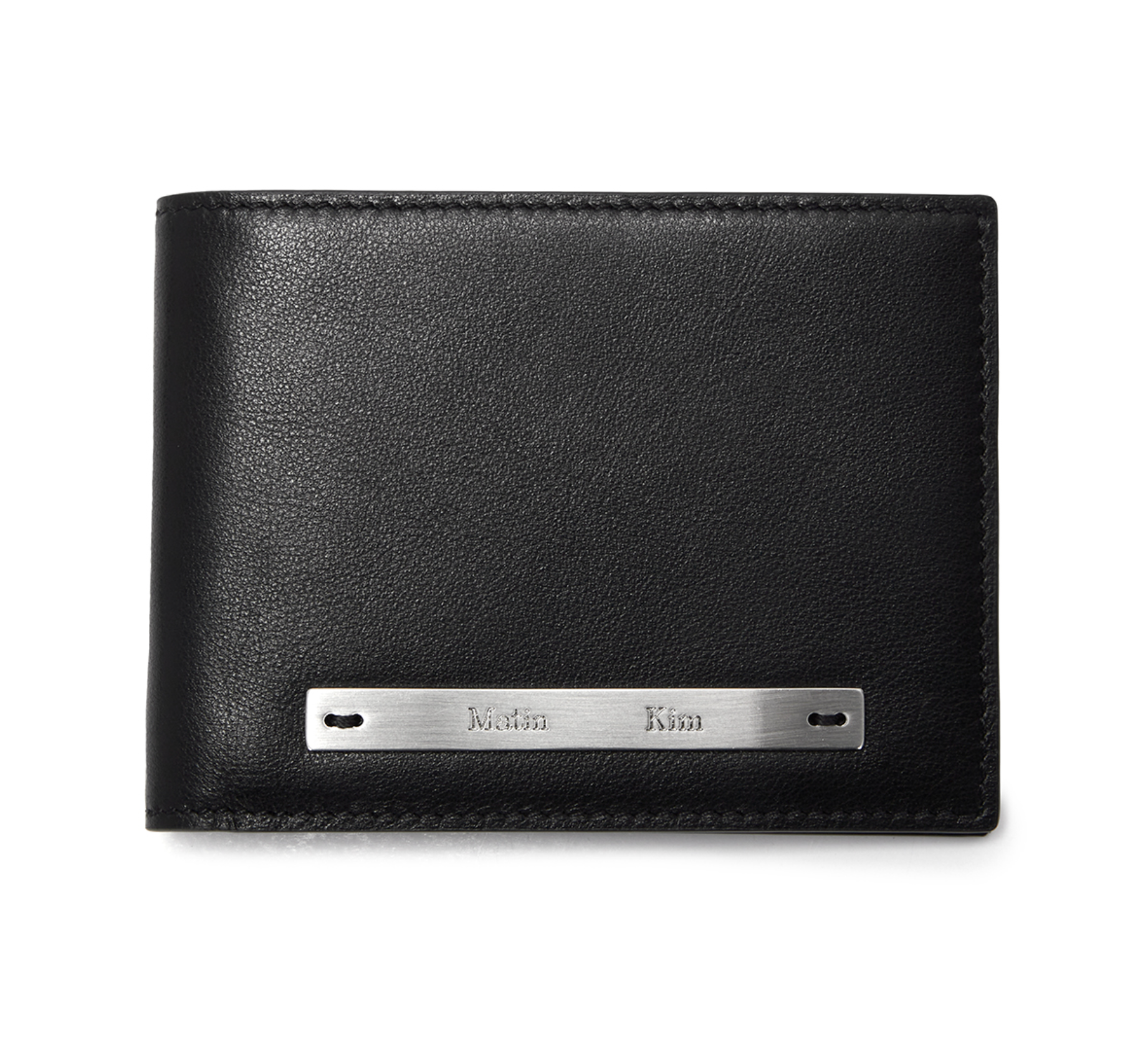 [Matin Kim] SLIM METAL BIFOLD WALLET (2colours)