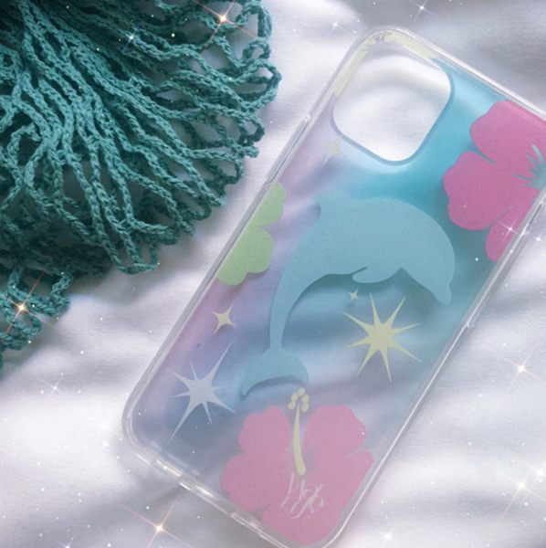 [WATERJEAN] Dolphin Jelly Hard Case