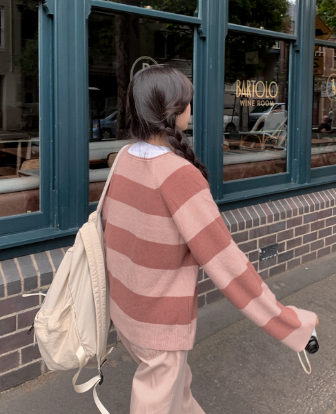 [SLOWAND] # SLOWMADE Thin Fit Stripe Knitwear