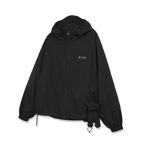 [PHYPS] BEAR KEYRING WIND BREAKER BLACK