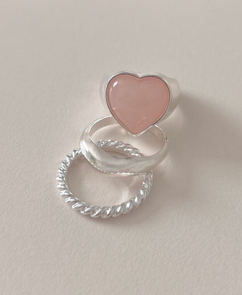 [aube n berry] Heart Matte Bold Ring