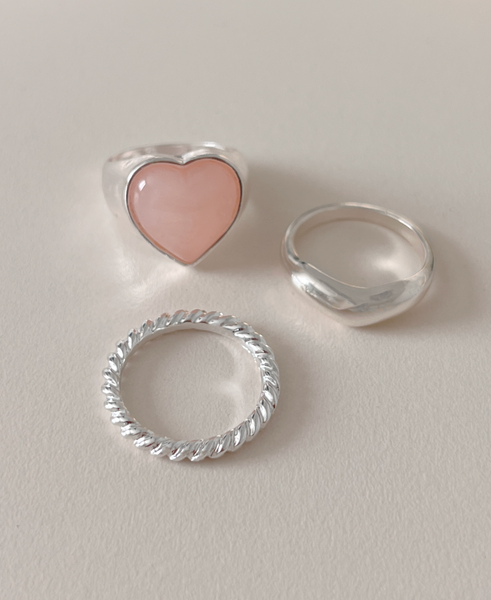 [aube n berry] Heart Matte Bold Ring