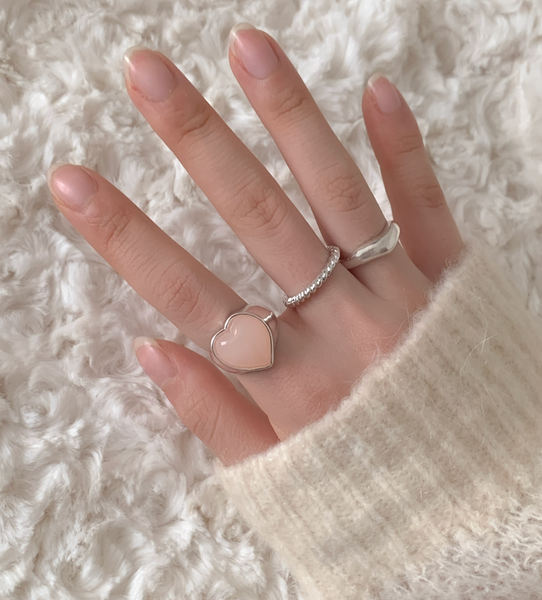 [aube n berry] Heart Matte Bold Ring