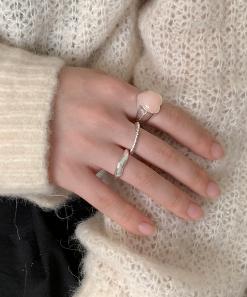 [aube n berry] Heart Matte Bold Ring