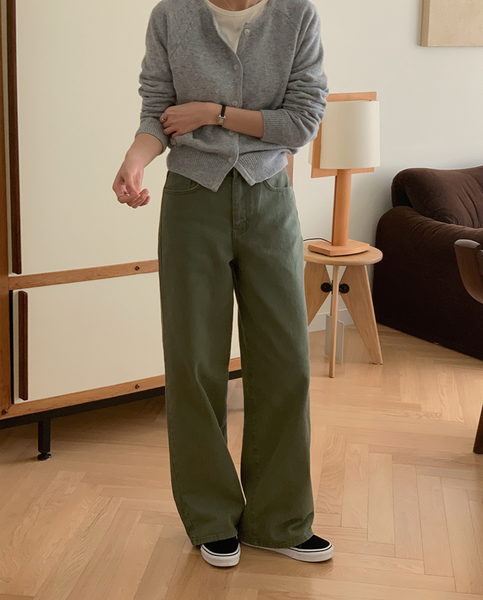 [FROM HEAD TO TOE] Wide Cotton Pants