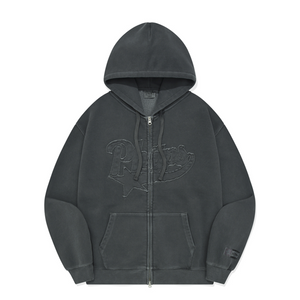 [PHYPS] STAR TAIL HOODIE ZIP UP PG BLUE CHARCOAL