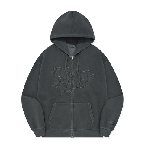 [PHYPS] STAR TAIL HOODIE ZIP UP PG BLUE CHARCOAL