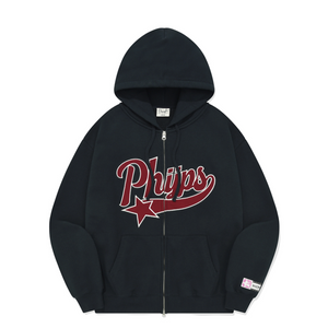 [PHYPS] STAR TAIL HOODIE ZIP UP RED