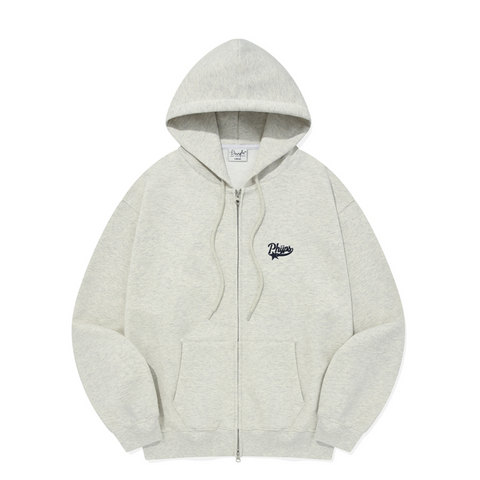 [PHYPS] SMALL STAR TAIL HOODIE ZIP UP OATMEAL