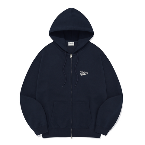 [PHYPS] SMALL STAR TAIL HOODIE ZIP UP NAVY