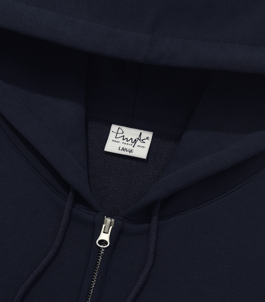 [PHYPS] SMALL STAR TAIL HOODIE ZIP UP NAVY