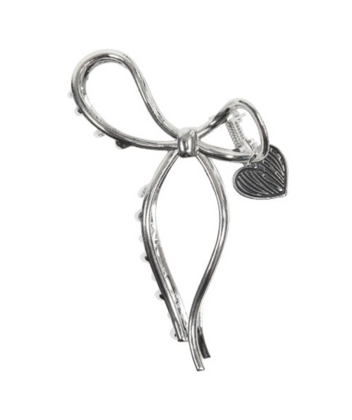 [LUVISTRUE] NM RIBBON HAIR PIN(SILVER)