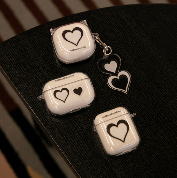 [YouWouldLoveThis] Fanfare (Double Heart) Clear Airpods Case