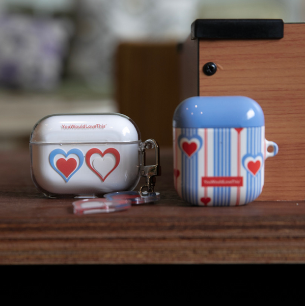 [YouWouldLoveThis] Fanfare (Double Heart) Clear Airpods Case