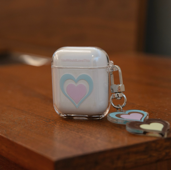 [YouWouldLoveThis] Fanfare (Double Heart) Clear Airpods Case