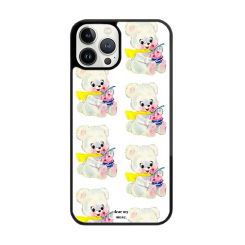 [dear my muse.] Ice-cream Bear Epoxy Phone Case