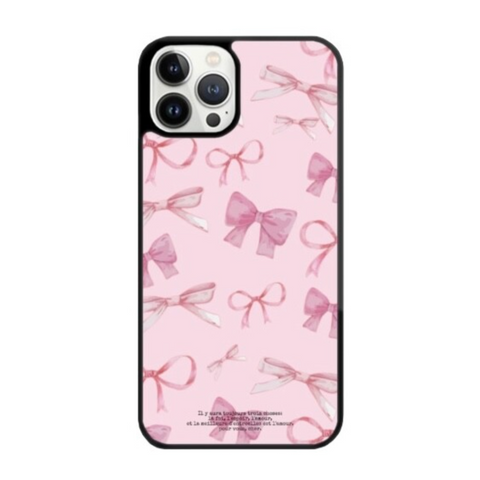 [dear my muse.] Ribbon Waltz Pink Epoxy Phone Case