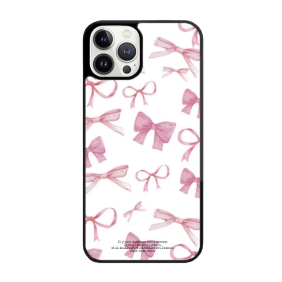 [dear my muse.] Ribbon Waltz White Epoxy Phone Case