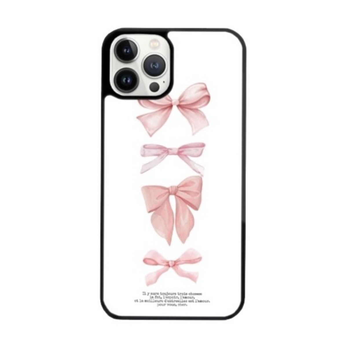 [dear my muse.] Ribbon Corset White Epoxy Phone Case