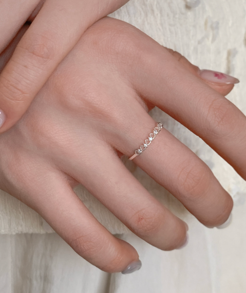 [aube n berry] 925Silver Lace Layered Ring Collection