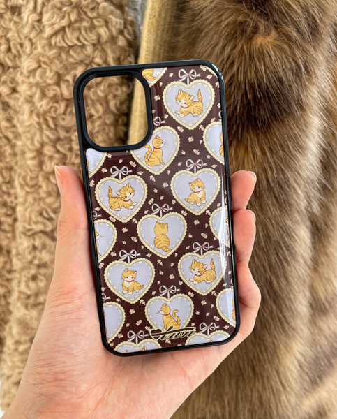 [twiner] Kitty Brown Phone Case