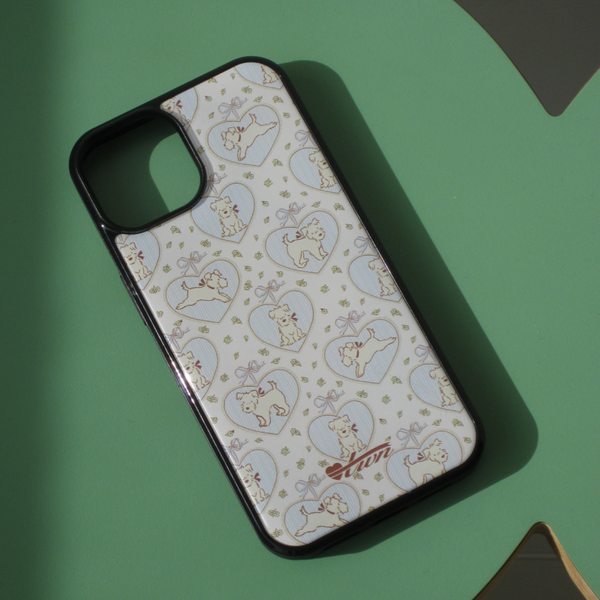 [twiner] Puppy Ivory Phone Case