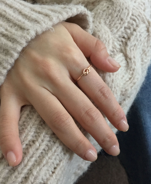 [DUNGEUREON] 925 Silver Bandy Heart Ring