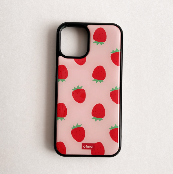 [ofmoi] Strawberry Epoxy Phone Case